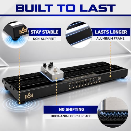 MA Powered Guitar Pedal Board with Built-In Power Supply - Image 8