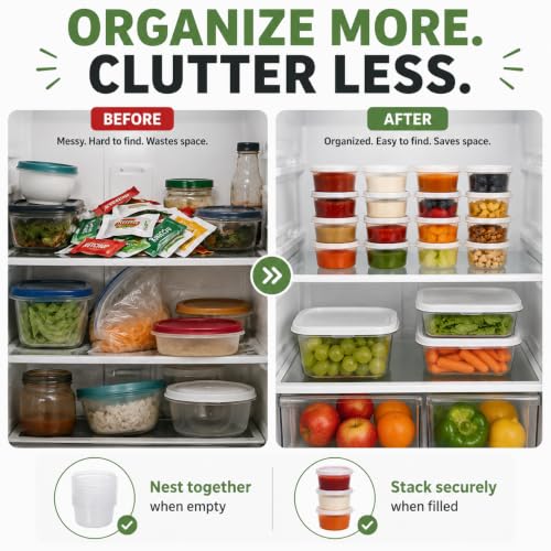 20 PCS Set Small Food Storage Containers with Lids, BPA Free - Image 6
