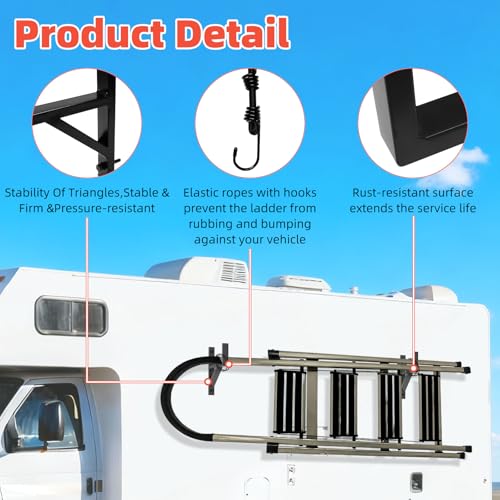 Trailer Ladder Rack, Side Mount, Heavy Duty Steel, 2 Pack - Image 3