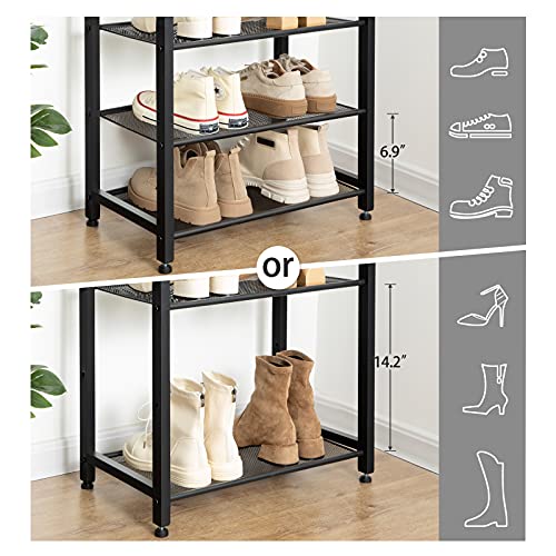 HOOBRO 8 Tier Shoe Rack, Large Capacity Shoe Storage for 14-16 - Image 5