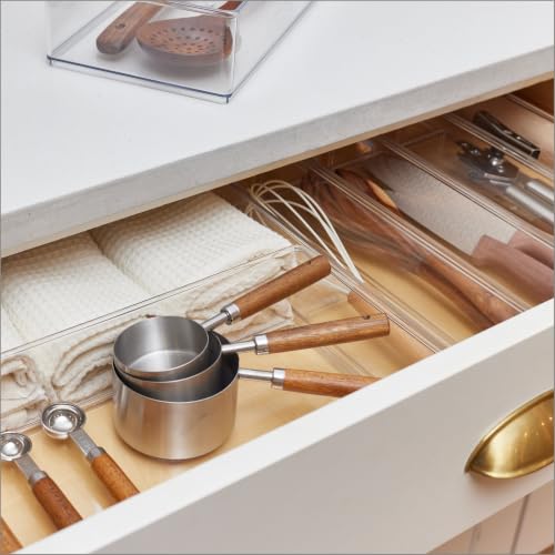 Clearly Small Narrow Drawer Organizer, 9.37"x3.12"x2.95", 4 Pack - Image 6