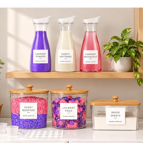 3+2+1 Pack Laundry Pods Containers & Dryer Sheet Holder & - Image 2
