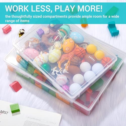 Gerrii 4 Pack Board Game Storage Organizer Box, 15"/ 12.8" - Image 5