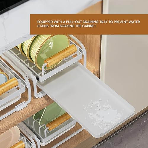 Pull-Out Double/Single Tier Dish Rack for Cupboard, | All Products - Image 6