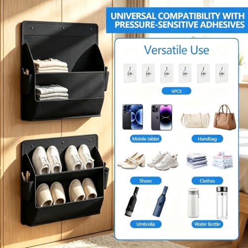 2PCS RV Shoe Storage Organizer, 16.9'' X 18.3' Wall - Image 6