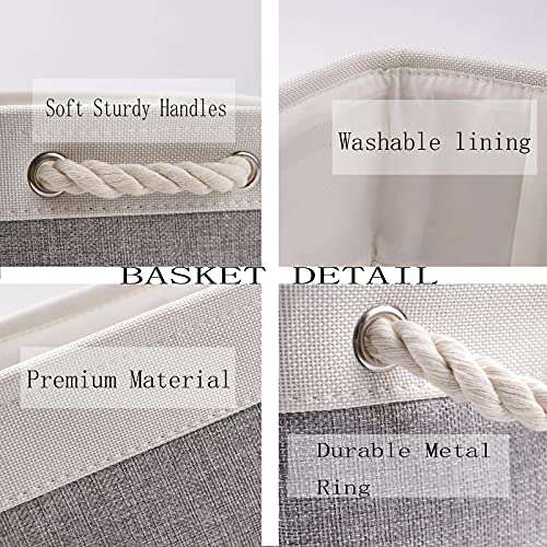 Bidtakay Baskets Set of 3 Storage Baskets for Organizing - Image 4