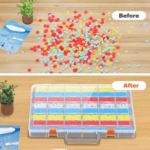 Bluedale 48 Grids Large Plastic Organizer Box | Home Organization - Image 6