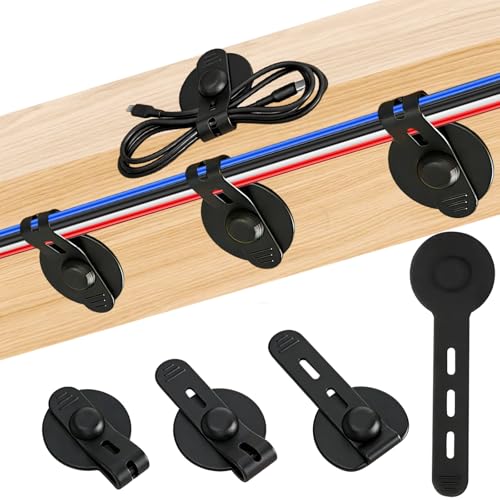 12Pcs Silicone Cable Straps, Self Adhesive Cable Man | All Products - Image 2