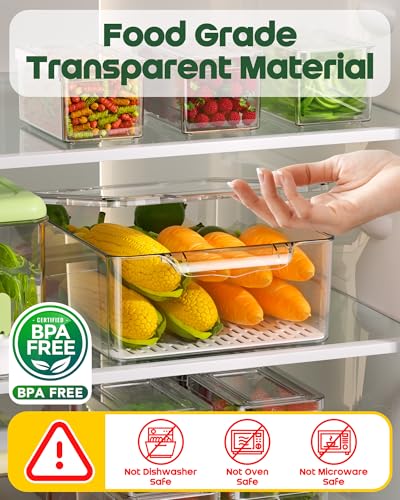 KEMETHY 11 Pack Refrigerator Organizers and Storage, Stackable - Image 5