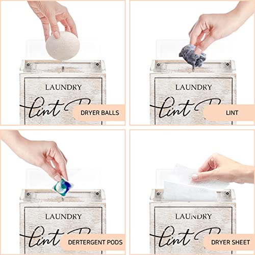 J JACKCUBE DESIGN Magnetic Lint Bin for Laundry Room, Lint Basket - Image 6