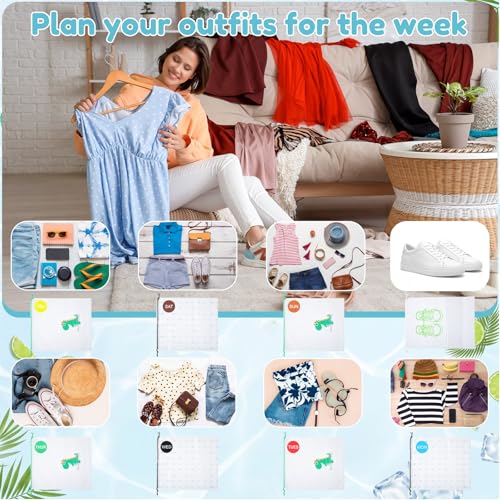 Woanger 8 Pcs Packing Cubes for Travel, Days of The Week Suitcase - Image 8