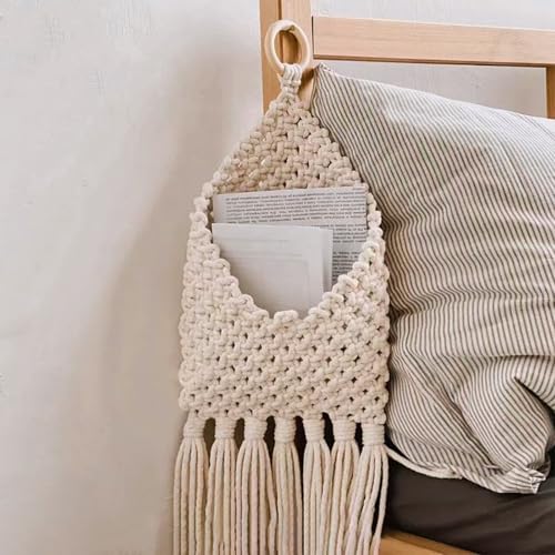 Macrame Mail Organizer Wall Mounted, Handmade Hanging - Image 7