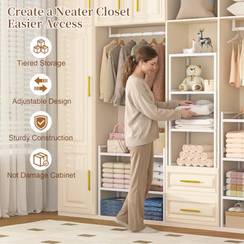 2 Pack Expandable Closet Organizers and Storage Shelves - Image 5