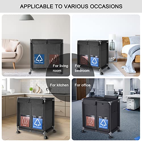 Hivexagon 2 in 1 Garbage Recycle Sorting Basket,2 Cover Top - Image 6