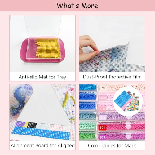 Diamond Painting Storage Kit with 30 Large Lidded Clear Trays - Image 7