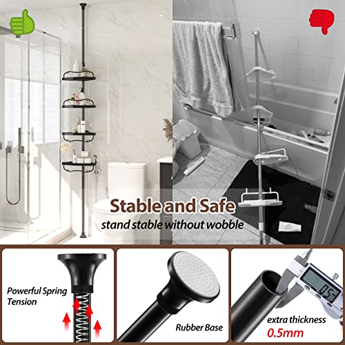 Corner Shower Caddy Tension Pole - Heavy Duty Floor | All Products - Image 4