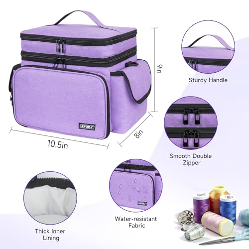 LEFOR·Z Sewing Supplies Organizer Storage Bag(10.5 x 8 x - Image 4
