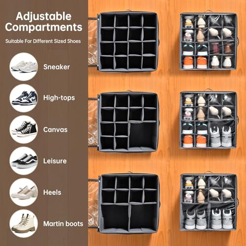 INSTY 2 Pack Shoe Organizer for Closet, Fits up to 3 | All Products - Image 4