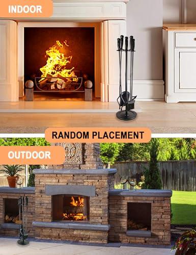Fireplace Tools 5 Pcs 31.5In Fireplace Tool Set Indoor - Image 6