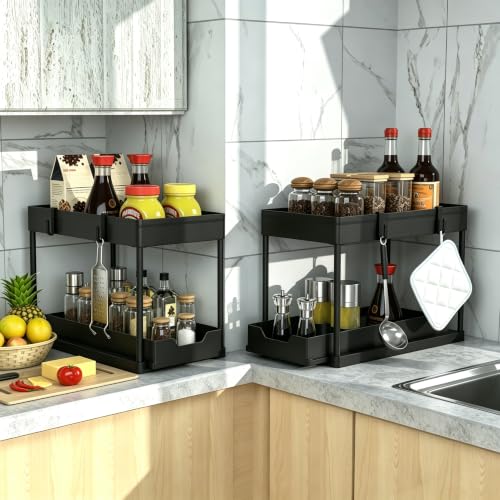 DEKAVA Under Sink Organizer 2 Pack, Bathroom Cabinet | Home Organizati - Image 6