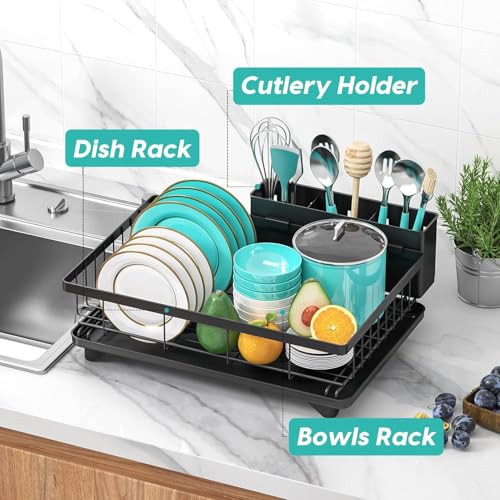 MERRYBOX Dish Drying Rack Space-Saving Dish Racks for Kitchen - Image 6