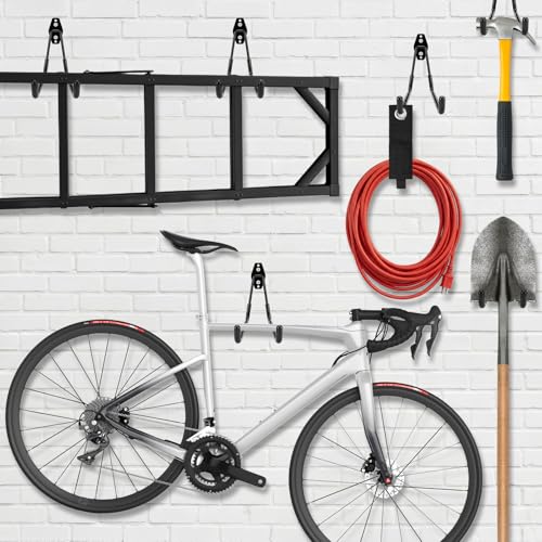 Garage Hooks Heavy Duty, 4 Pack Large 7.5 Inch Ladder Hooks Black - Image 7