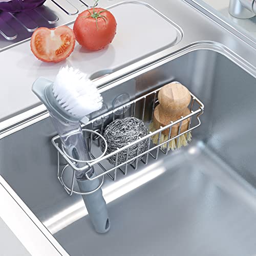 3-In-1 Sponge Holder for Kitchen Sink with Suction Cups & - Image 6