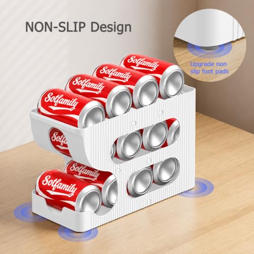 Sotfamily FIFO Soda Can Organizer for Pantry or Fridge, Holds 24 - Image 6