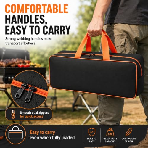 Grill Utensil Storage Bag, 24"" x 8"" x 8" Spacious Handy - Image 5