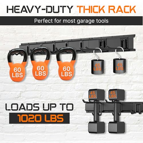 "96 Garage Tool Organizer Wall Mount - Heavy Duty 1020 lbs - Image 4