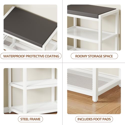 Small Shoe Bench Shoe Rack Storage Bench Entryway Be | All Products - Image 7