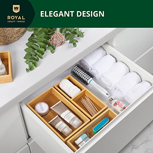 ROYAL CRAFT WOOD Luxury Bamboo Drawer Organizer Stor | All Products - Image 5