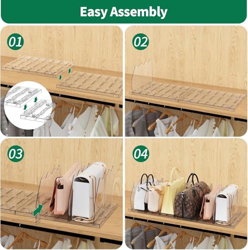 SPACEKEEPER Adjustable Shelf Divider for Closet,2 Pc | All Products - Image 7