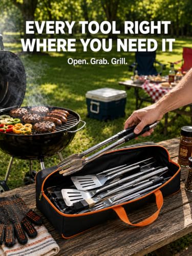 2 Pack BBQ Tool Storage Bags, 24 x 8 x 8 Inch - Image 7