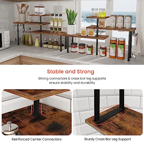 Homode Kitchen Countertop Organizer - 3 Tier Corner Shelf - Image 6