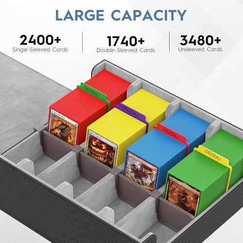 4 Row Trading Card Storage Box, 3200+ MTG Card Storage - Image 6