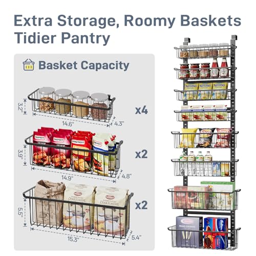 Over The Door Pantry Organizer, 8-Tier Over The Door - Image 6