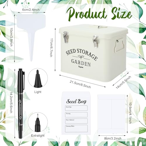 Maitys Seed Storage Container Box with Lid, Stylish - Image 3