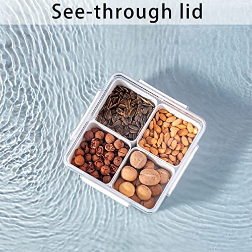Divided Serving Tray with Lid for Veggie Charcuterie Container - Image 6