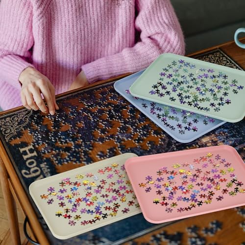 8 Pcs Large Puzzle Sorting Trays Stackable, 15 x 10 Inch - Image 3