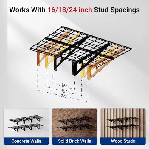FLEXIMOUNTS 2-Pack 2x6ft Garage Shelving 24-inch-by-72-inch Heavy - Image 5