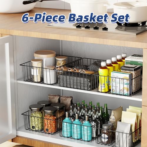 Simple Trending 6 Pack Large Metal Wire Baskets for | All Products - Image 4