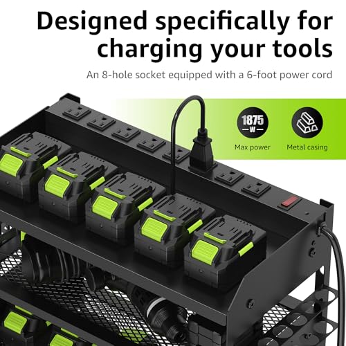 HUPBIPY Modular Power Tool Organizer Wall Mount Drill - Image 6