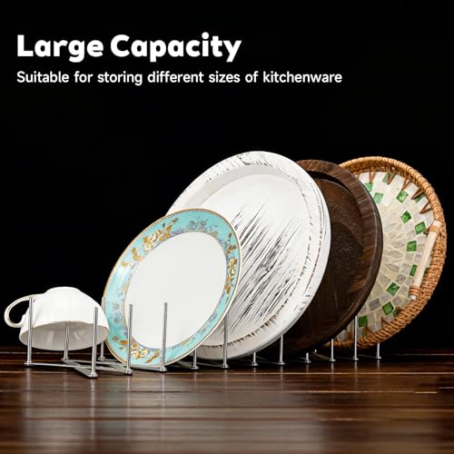 JINGIHE Pots and Pans Organizer, Adjustable Kitchen Cabinet - Image 4