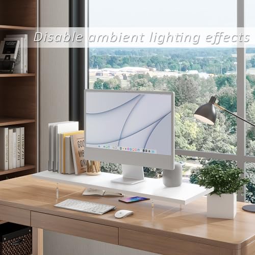 Monitor Stand Riser,Wood & Acrylic Computer Monitor | All Products - Image 5
