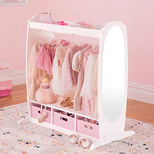 Guidecraft Dress Up Storage – White: Dramatic Play Costume Rack - Image 4