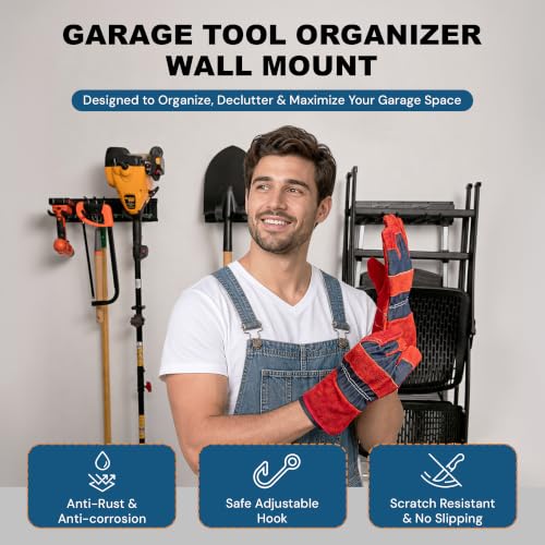 Garage Tool Organizer Wall Mount, 80 Inch Heavy Duty | Garage Storage - Image 4