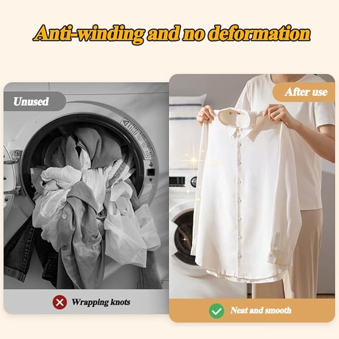 Delicates Mesh Laundry Bag, Washing Mesh Bags with Zipper, Lingerie Bag, Clothing Wash Bags for Laundry, Shirt, Stockings, Bra and Lingerie, Bed Sheet, Sweater, Blanket (White, Set2)
