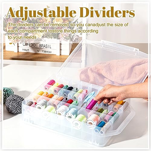Mifoci 2 Pcs 46 Grids Thread Holder, Double Sided Sewing - Image 4