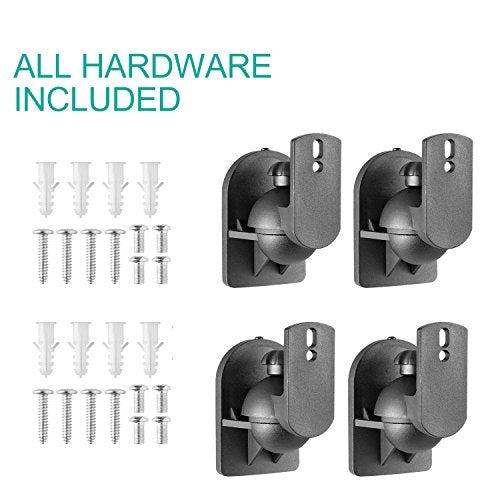 WALI Small Surround Sound Speaker Mount with Adjustable Swivel - Image 7